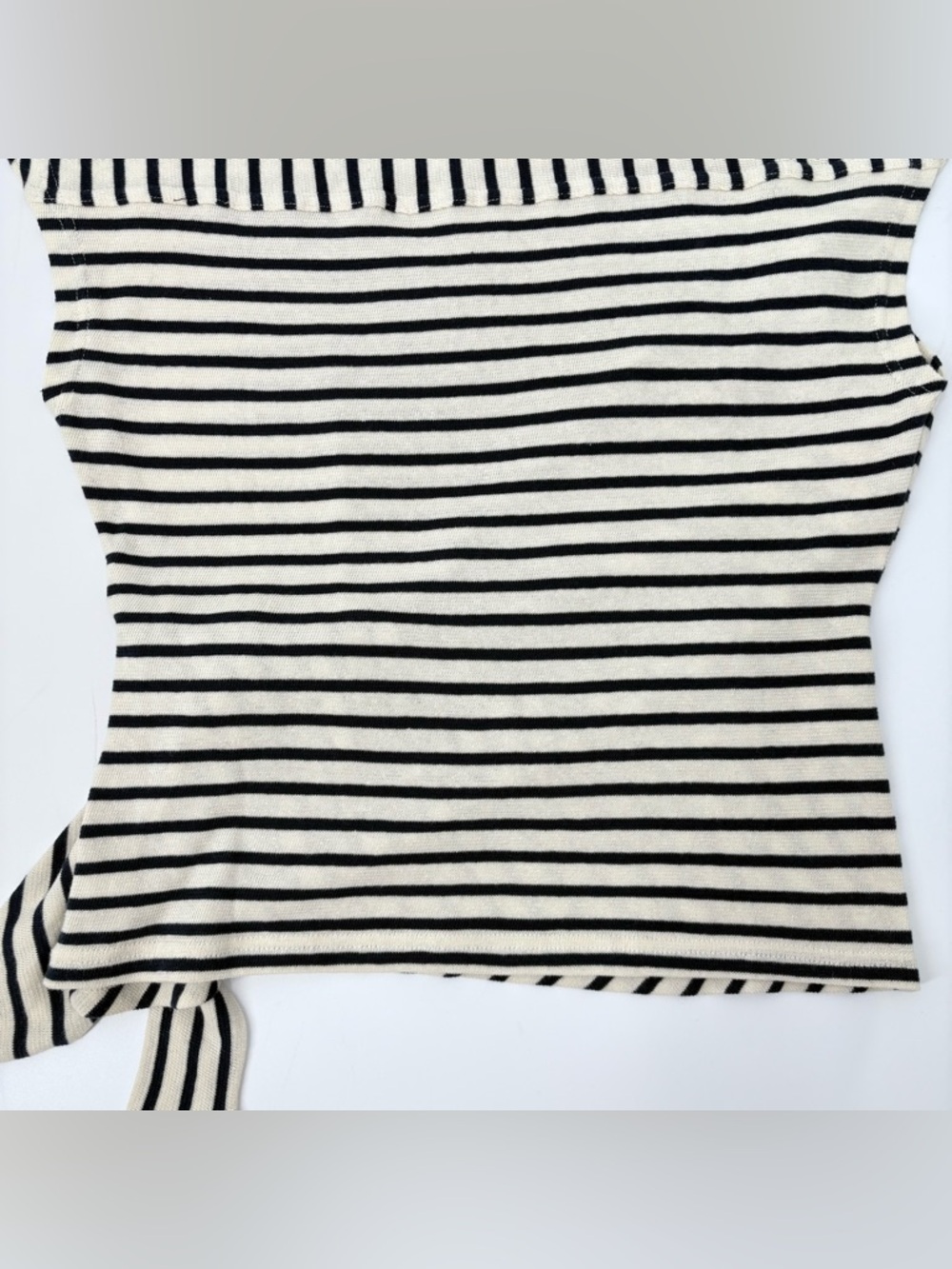 Apiece Apart Navy Striped Nina Cinched Top - Picture 11 of 13